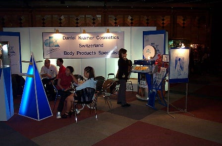 Our Booth ready for action...