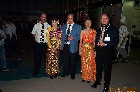 Exhibition Gala Night - FioTec was winning the lucky draw - vouchers for the AMARI Hotel, some traditional dancers congratulated our team